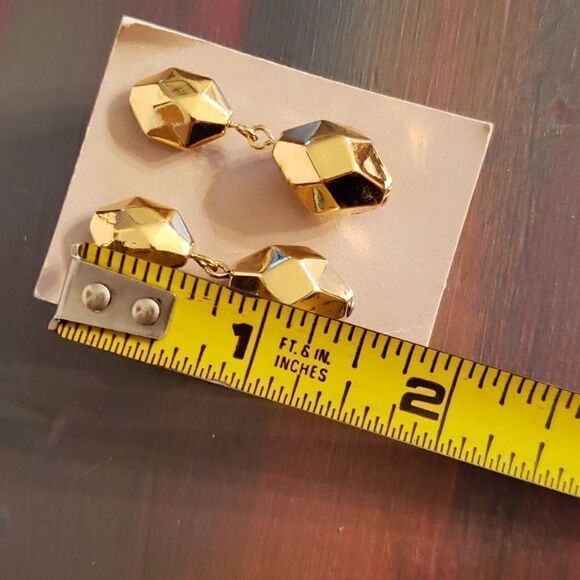 Vintage AVON Golden Reflections Pierced Earrings - Picture 9 of 9